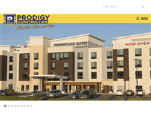 Tablet Screenshot of prodigy-construction.com